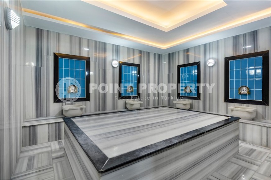 Дуплекс с дизайнерским ремонтом, на 6-м этаже с мансардой, в спокойном районе Аланьи - Чиплаклы-id-6092-фото-24