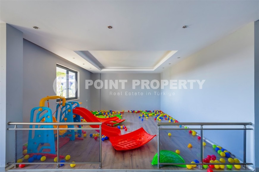 Дуплекс с дизайнерским ремонтом, на 6-м этаже с мансардой, в спокойном районе Аланьи - Чиплаклы-id-6092-фото-28