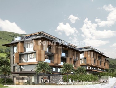 Apartments and duplexes in boutique residences under construction, in the elite area of Alanya - Hasbahce-id-6102-photo-1