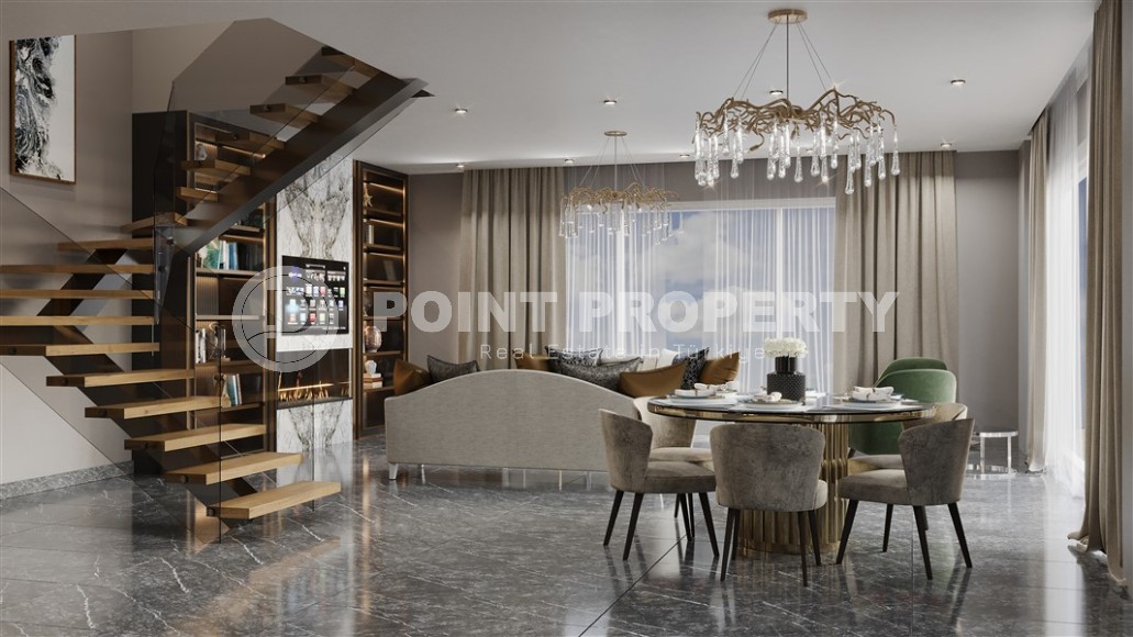 Квартиры и дуплексы в бутик резиденции на этапе строительства, в элитном районе Аланьи - Хасбахче-id-6102-фото-2