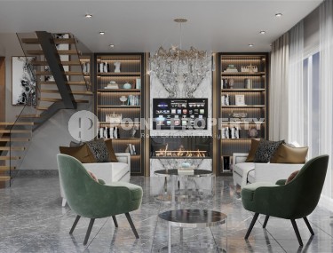 Квартиры и дуплексы в бутик резиденции на этапе строительства, в элитном районе Аланьи - Хасбахче-id-6102-фото-3