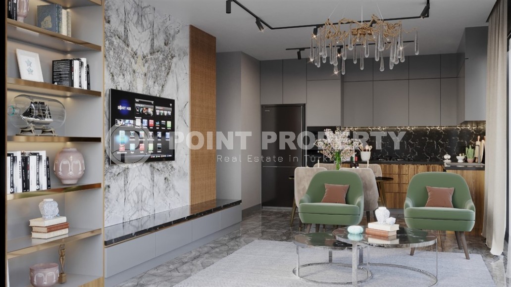 Квартиры и дуплексы в бутик резиденции на этапе строительства, в элитном районе Аланьи - Хасбахче-id-6102-фото-4