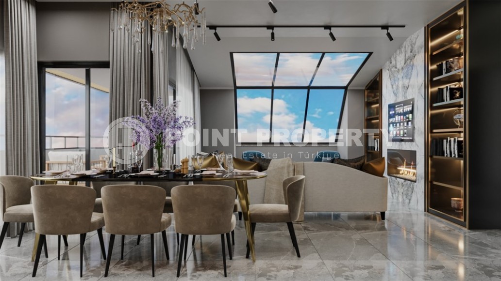 Квартиры и дуплексы в бутик резиденции на этапе строительства, в элитном районе Аланьи - Хасбахче-id-6102-фото-6