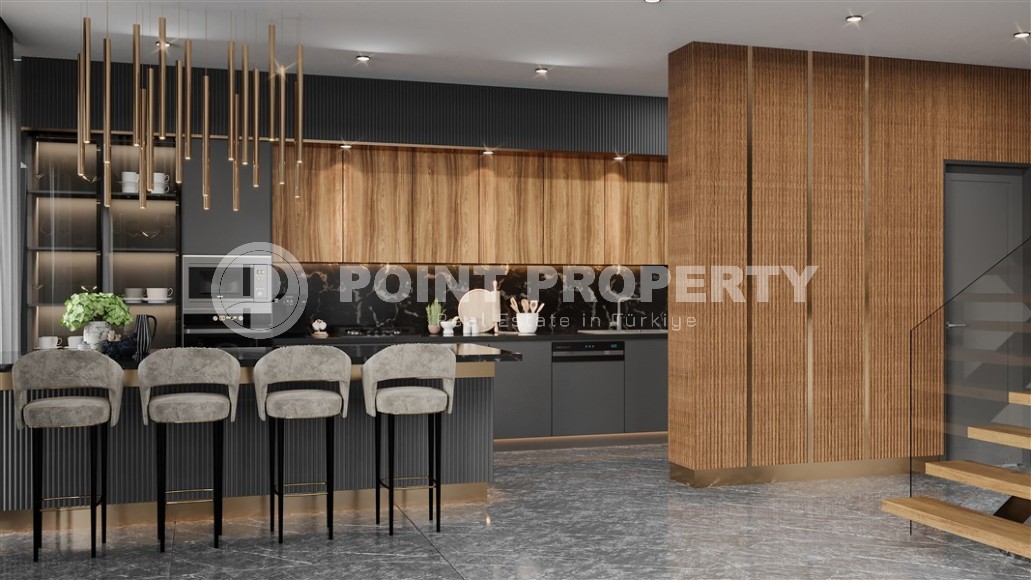 Квартиры и дуплексы в бутик резиденции на этапе строительства, в элитном районе Аланьи - Хасбахче-id-6102-фото-8