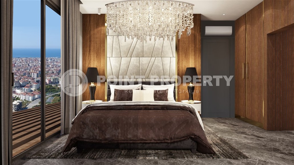 Квартиры и дуплексы в бутик резиденции на этапе строительства, в элитном районе Аланьи - Хасбахче-id-6102-фото-9