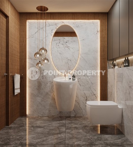 Квартиры и дуплексы в бутик резиденции на этапе строительства, в элитном районе Аланьи - Хасбахче-id-6102-фото-14