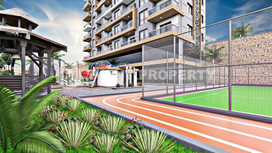 New 1+1 apartment, with a total area of 65 m2, 400 meters from the sea, in a quiet area of Alanya - Tosmur-id-6103-photo-11