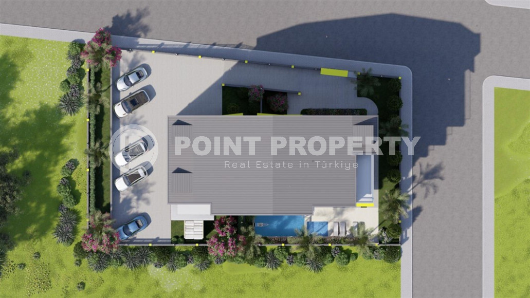 A cozy complex under construction in the Gazipasa area. Apartments at budget prices.-id-1064-photo-3