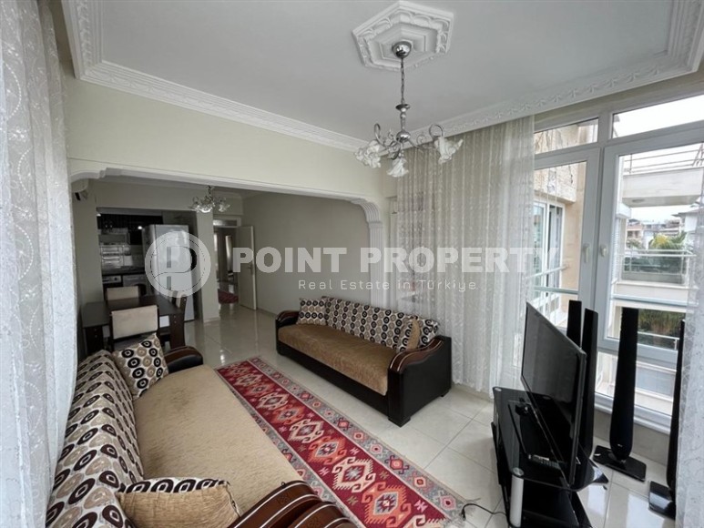 Благоустроенная меблированная квартира на первой линии от моря, в центре Аланьи-id-6110-фото-2