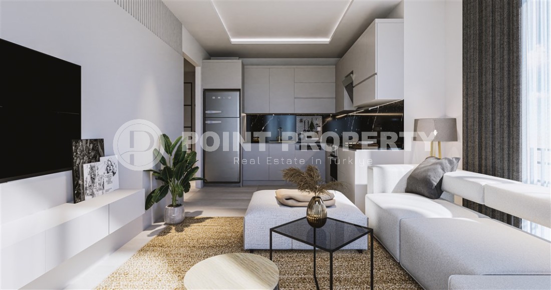 Апартаменты разных планировок в жилом комплексе на завершающем этапе строительства, в зеленом, живописном районе Аланьи - Газипаша-id-6118-фото-2