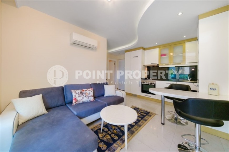 Компактная квартира 1+1, на площади 40 м2, в 700 метрах от моря, в центре Аланьи-id-6119-фото-2