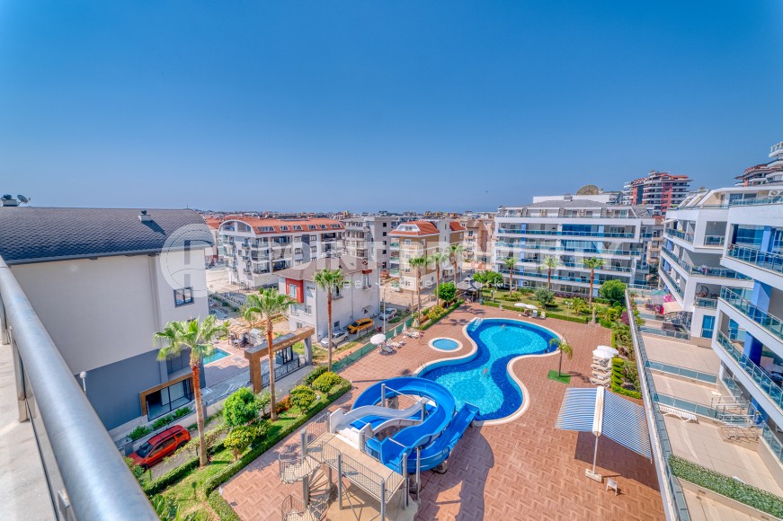 Светлая двухуровневая квартира на 5-м этаже с мансардой, в центре района Оба-id-6125-фото-14