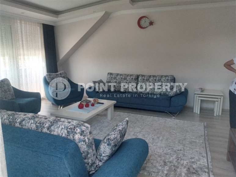 Видовая квартира 3+1, 120м², в доме городского типа в районе Газипаша, Алания-id-1483-фото-2