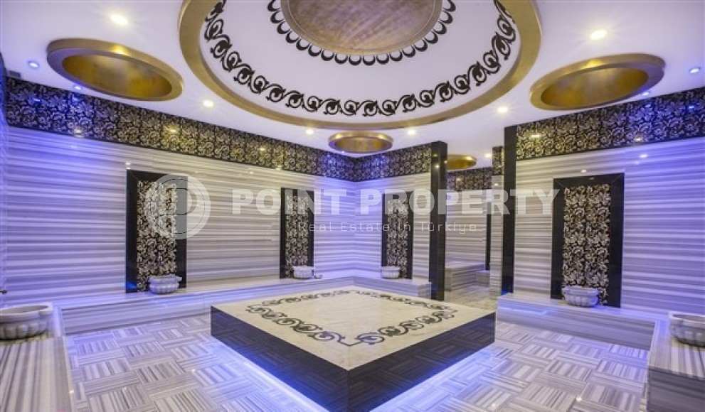 Апартаменты на 3-м этаже в жилом комплексе 2017 года постройки, в спокойном, живописном районе Аланьи - Авсаллар-id-6127-фото-11