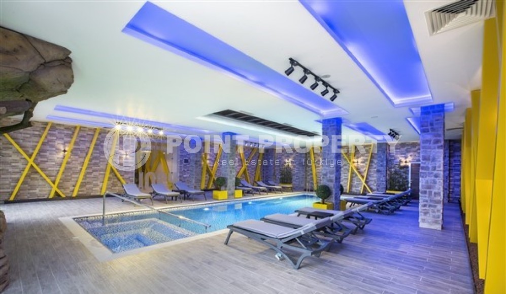 Апартаменты на 3-м этаже в жилом комплексе 2017 года постройки, в спокойном, живописном районе Аланьи - Авсаллар-id-6127-фото-13