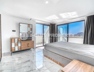 Stylish two-level apartment with panoramic mountain views, in the center of the popular Alanya area - Oba-id-6130-photo-5