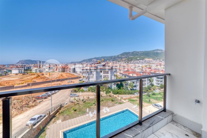 Стильная двухуровневая квартира с панорамным видом на горы, в центре популярного района Аланьи - Оба-id-6130-фото-15