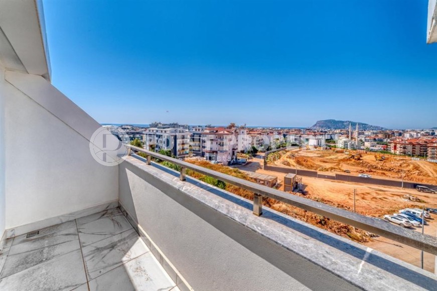 Стильная двухуровневая квартира с панорамным видом на горы, в центре популярного района Аланьи - Оба-id-6130-фото-16