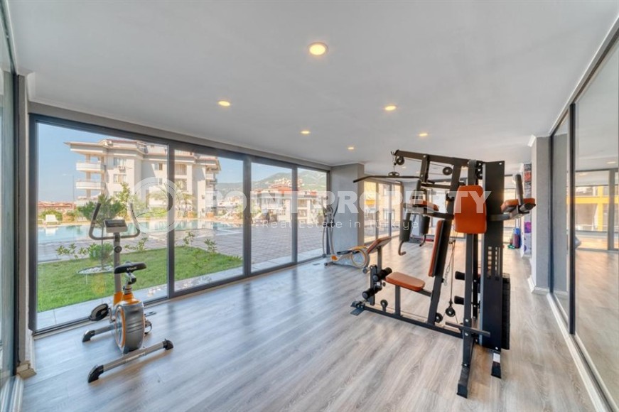 Стильная двухуровневая квартира с панорамным видом на горы, в центре популярного района Аланьи - Оба-id-6130-фото-19