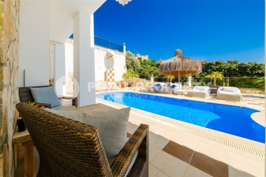 Отдельно стоящая вилла с бассейном и садом, в живописном, престижном районе Аланьи - Хасбахче-id-6138-фото-19