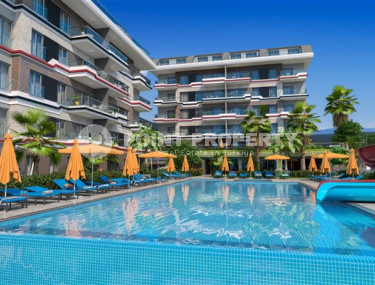 One-bedroom apartment, 55m², in a premium complex in Kargicak, 700m from the sea-id-1485-photo-1
