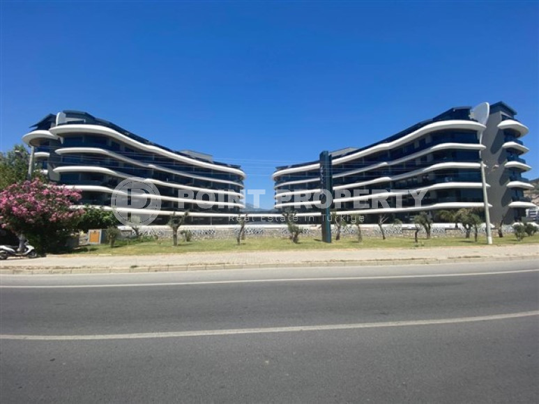 Меблированная трехкомнатная квартира, 122м², на первой береговой линии в районе Алании - Каргыджак.-id-1486-фото-2