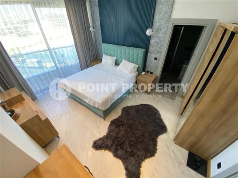 Меблированная трехкомнатная квартира, 122м², на первой береговой линии в районе Алании - Каргыджак.-id-1486-фото-8