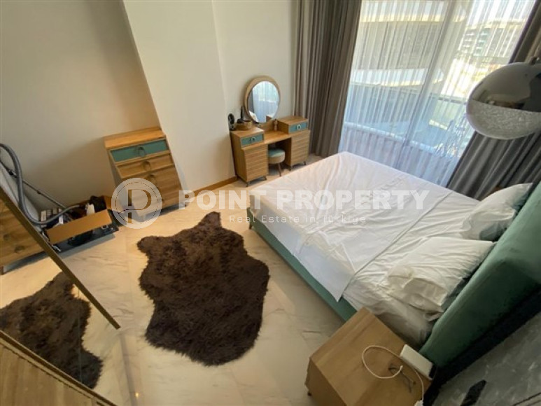 Меблированная трехкомнатная квартира, 122м², на первой береговой линии в районе Алании - Каргыджак.-id-1486-фото-9