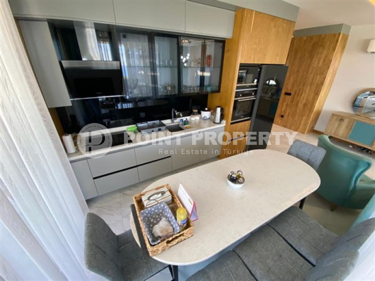 Меблированная трехкомнатная квартира, 122м², на первой береговой линии в районе Алании - Каргыджак.-id-1486-фото-12