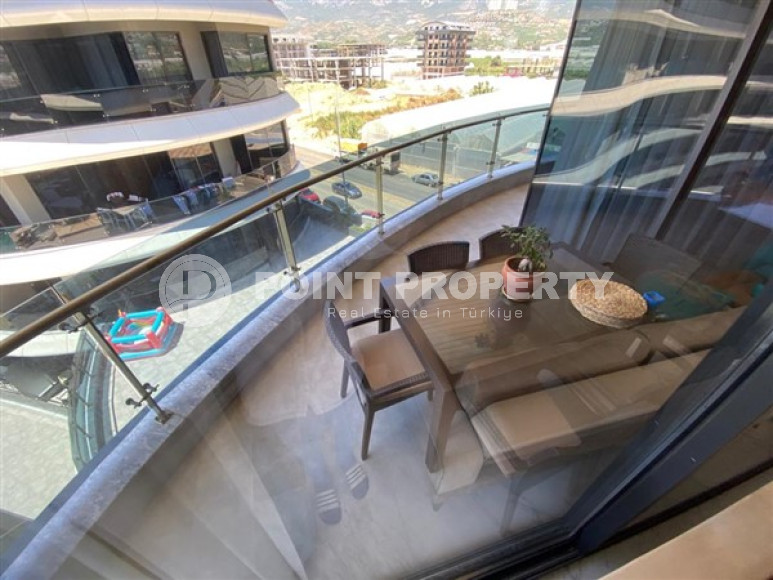 Меблированная трехкомнатная квартира, 122м², на первой береговой линии в районе Алании - Каргыджак.-id-1486-фото-15