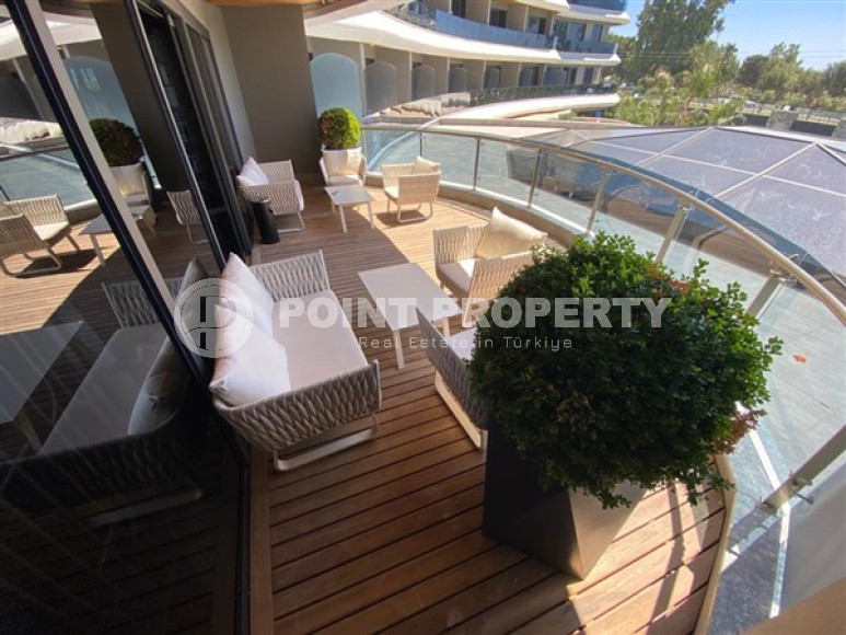 Меблированная трехкомнатная квартира, 122м², на первой береговой линии в районе Алании - Каргыджак.-id-1486-фото-18