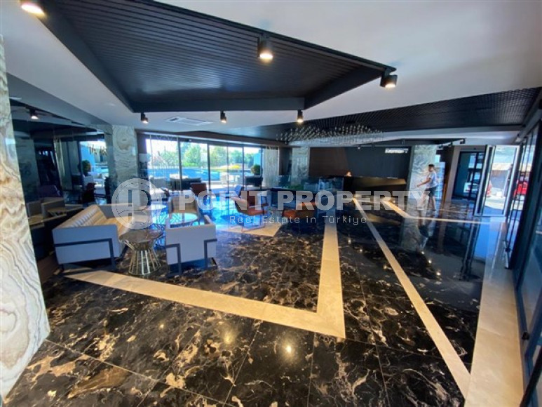 Меблированная трехкомнатная квартира, 122м², на первой береговой линии в районе Алании - Каргыджак.-id-1486-фото-24