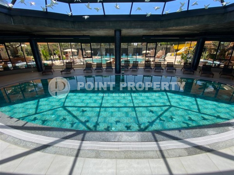 Меблированная трехкомнатная квартира, 122м², на первой береговой линии в районе Алании - Каргыджак.-id-1486-фото-42