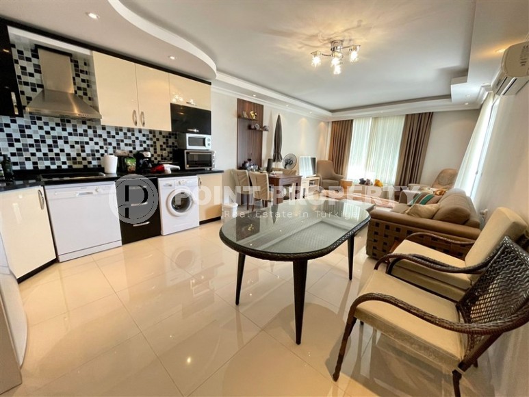 Панорамная квартира с  видом на море и гору Кале, в 500 метрах от пляжа, в центре Аланьи-id-6164-фото-3