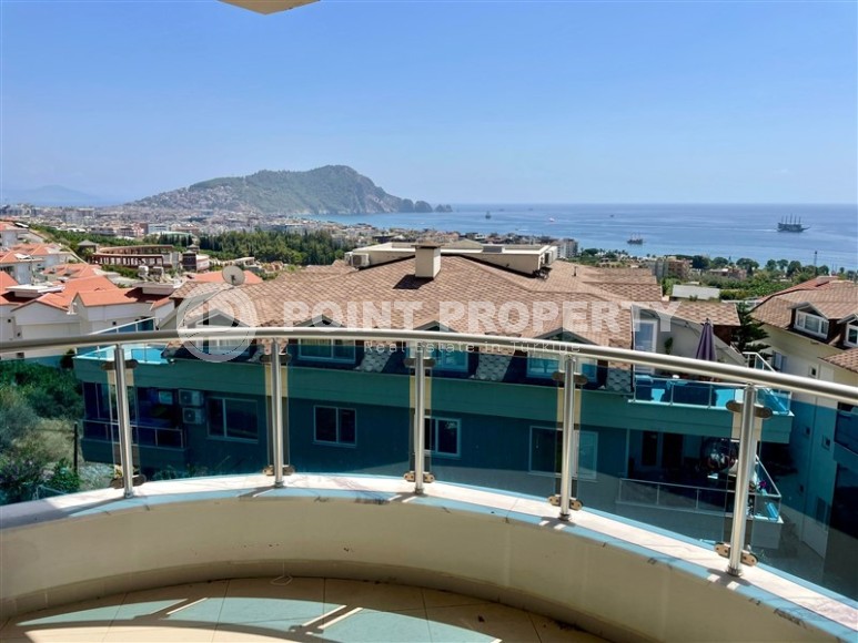 Панорамная квартира с  видом на море и гору Кале, в 500 метрах от пляжа, в центре Аланьи-id-6164-фото-11