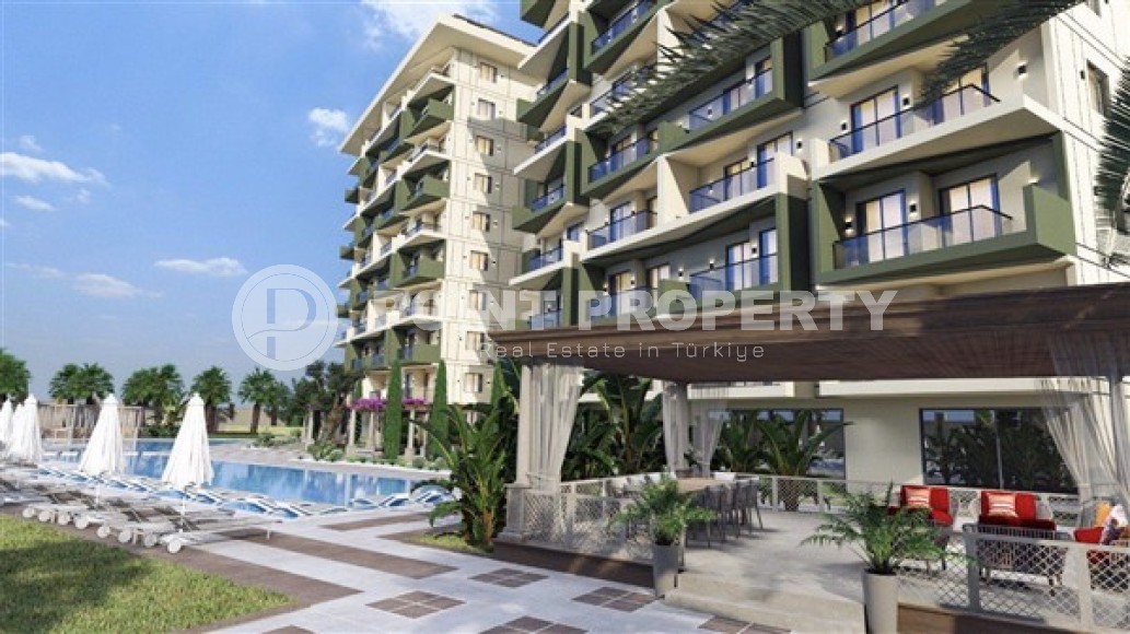 Небольшая квартира в жилом комплексе на этапе строительства, в спокойном, комфортабельном районе Аланьи - Демирташ-id-6165-фото-6