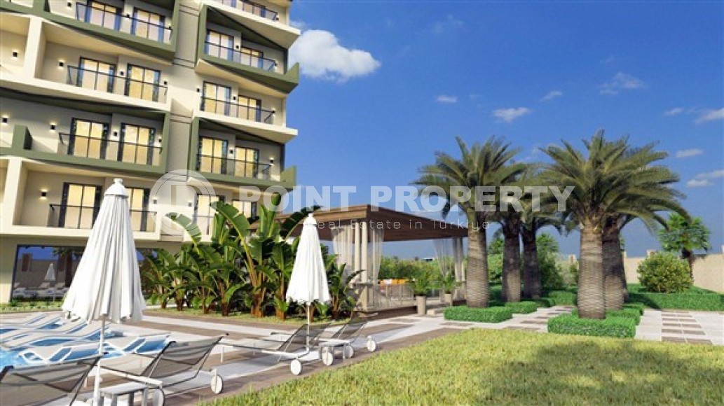 Небольшая квартира в жилом комплексе на этапе строительства, в спокойном, комфортабельном районе Аланьи - Демирташ-id-6165-фото-7