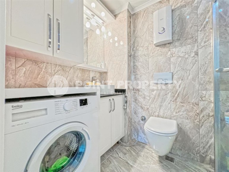 Уютная, светлая квартира 1+1, на площади 62 м2, в центре современного, развитого района Аланьи - Махмутлар-id-6167-фото-7