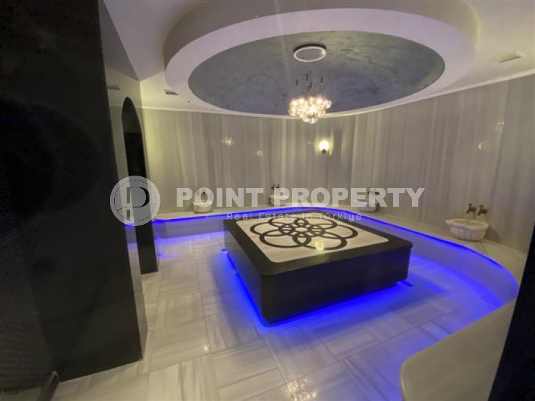 Меблированная трехкомнатная квартира, 122м², на первой береговой линии в районе Алании - Каргыджак.-id-1486-фото-50