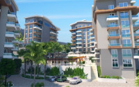 Двухуровневая трехкомнатная квартира, 180м², в новом комплексе в 500м от моря в районе Алании - Каргыджак-id-1487-фото-1