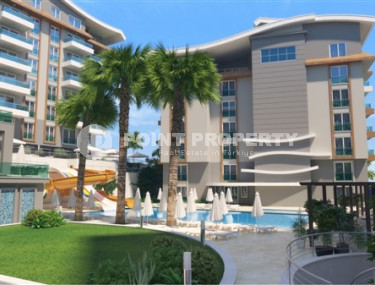 Двухуровневая трехкомнатная квартира, 180м², в новом комплексе в 500м от моря в районе Алании - Каргыджак-id-1487-фото-2