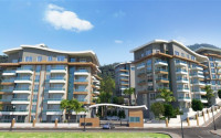 Двухуровневая трехкомнатная квартира, 180м², в новом комплексе в 500м от моря в районе Алании - Каргыджак-id-1487-фото-4