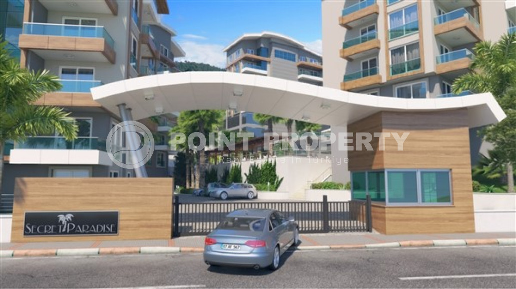 Двухуровневая трехкомнатная квартира, 180м², в новом комплексе в 500м от моря в районе Алании - Каргыджак-id-1487-фото-11