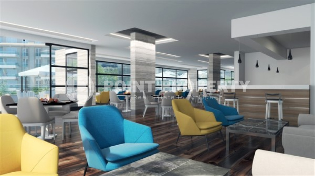 Двухуровневая трехкомнатная квартира, 180м², в новом комплексе в 500м от моря в районе Алании - Каргыджак-id-1487-фото-14