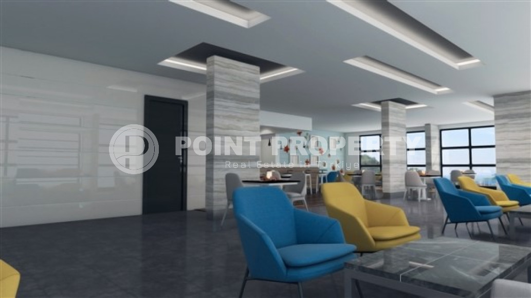 Двухуровневая трехкомнатная квартира, 180м², в новом комплексе в 500м от моря в районе Алании - Каргыджак-id-1487-фото-17