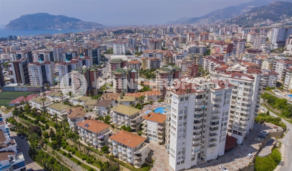 Просторная квартира с видом на море и гору Кале, в километре от моря, в спокойном районе Аланьи - Джикджилли-id-6178-фото-20