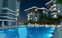 Двухуровневая трехкомнатная квартира, 180м², в новом комплексе в 500м от моря в районе Алании - Каргыджак-id-1487-фото-18