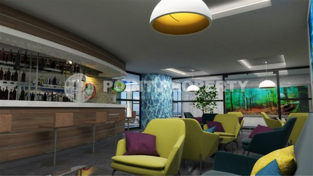 Двухуровневая трехкомнатная квартира, 180м², в новом комплексе в 500м от моря в районе Алании - Каргыджак-id-1487-фото-21