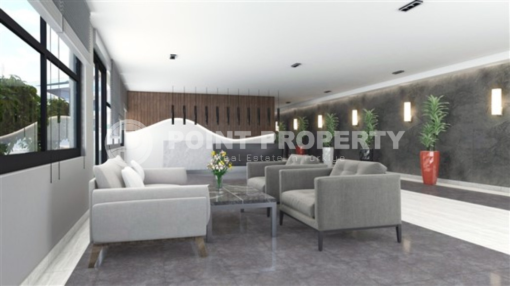 Двухуровневая трехкомнатная квартира, 180м², в новом комплексе в 500м от моря в районе Алании - Каргыджак-id-1487-фото-22