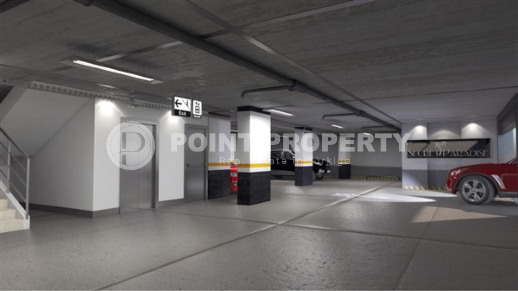 Двухуровневая трехкомнатная квартира, 180м², в новом комплексе в 500м от моря в районе Алании - Каргыджак-id-1487-фото-24